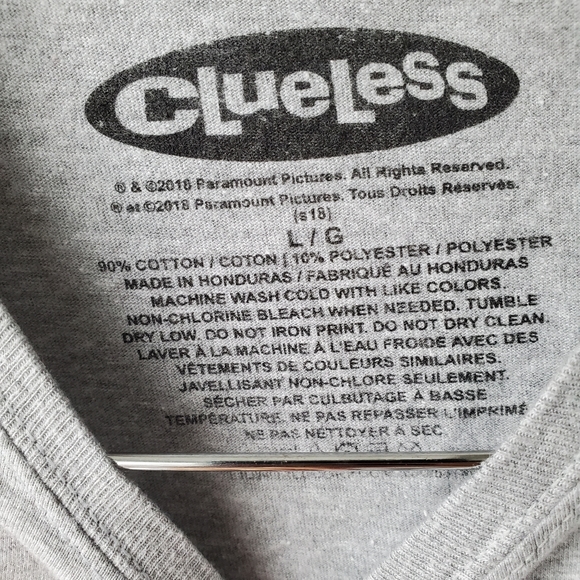 Clueless Ugh As If Grey Tshirt - Picture 2 of 3